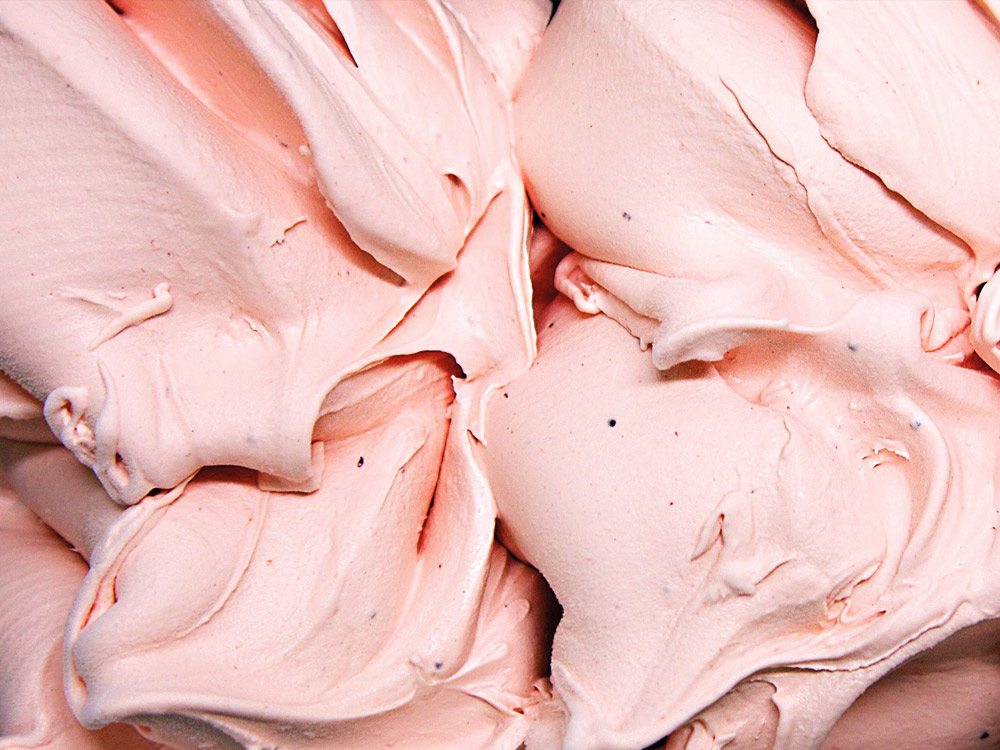 Close-up of creamy pastel Maleny gelato swirls